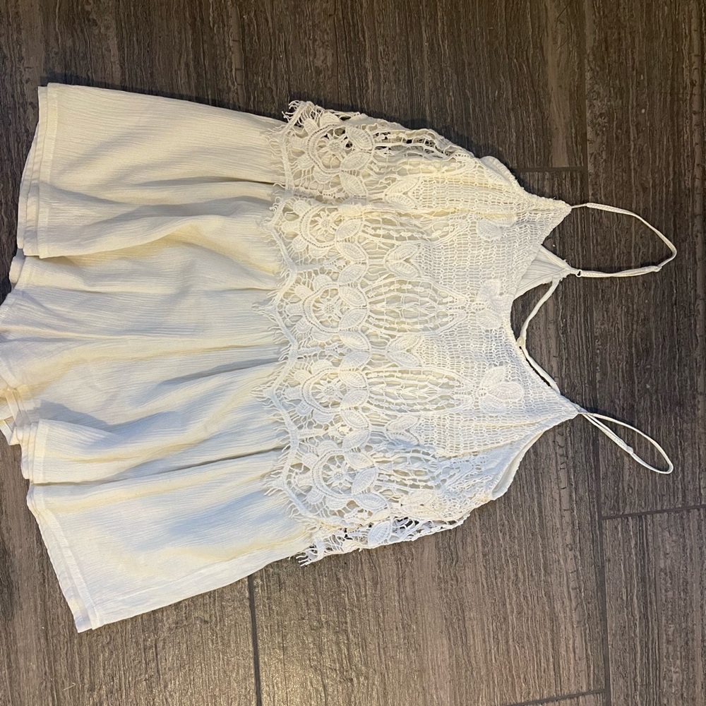 White/cream romper